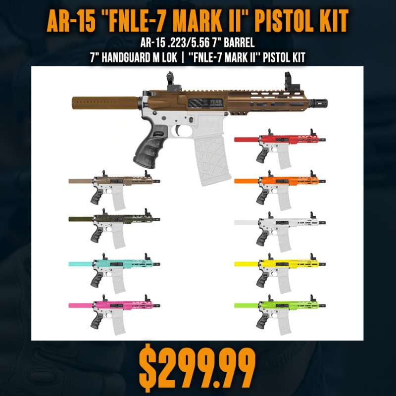 AR-15 .223/5.56 7" Barrel 7" Handguard M Lok| ''FNLE-7 MARK II'' Pistol Kit