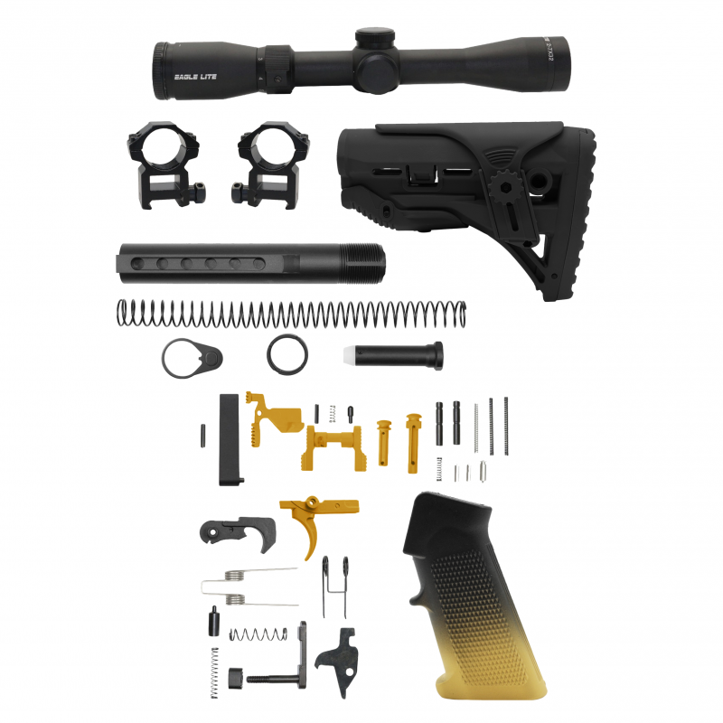 AR-15 .223/5.56 16" BARREL W/ AR-15 ANGLE CUT CLAMP ON M-LOK HANDGUARD | ''GLD GRA-15'' CARBINE KIT