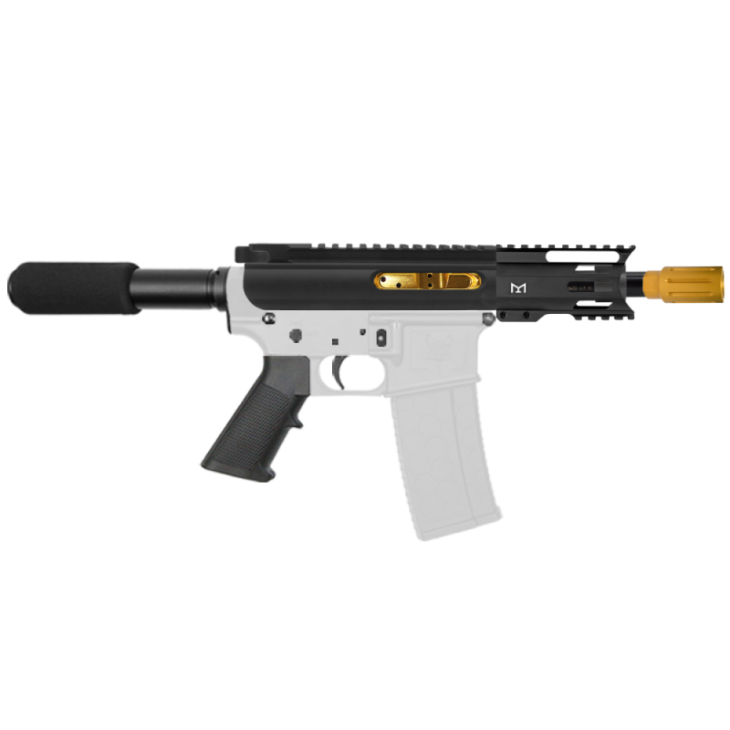 AR-15 .223/5.56 5" Barrel 4" Handguard M Lok| ''GUNNER'' Pistol Kit AR-15 .223/5.56 5" Barrel 4" Handguard M Lok| ''GUNNER'' Pistol Kit
