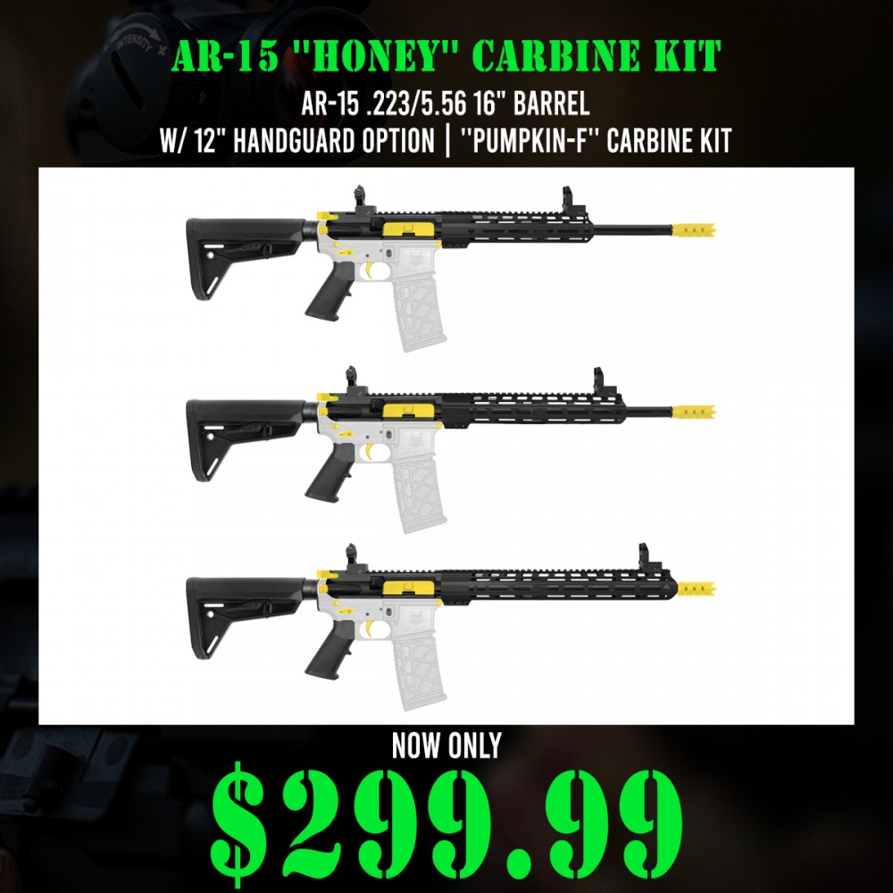 AR-15 .223/5.56 16" Barrel W/ Handguard Length Options| ''HONEY'' Carbine Kit