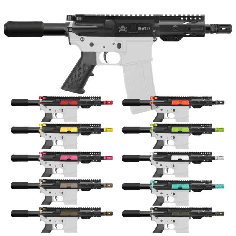 AR-15 .223/5.56 5" Barrel W/ 4" M Lok Handguard and Color Accessory Options| "IZEL" Pistol Kit