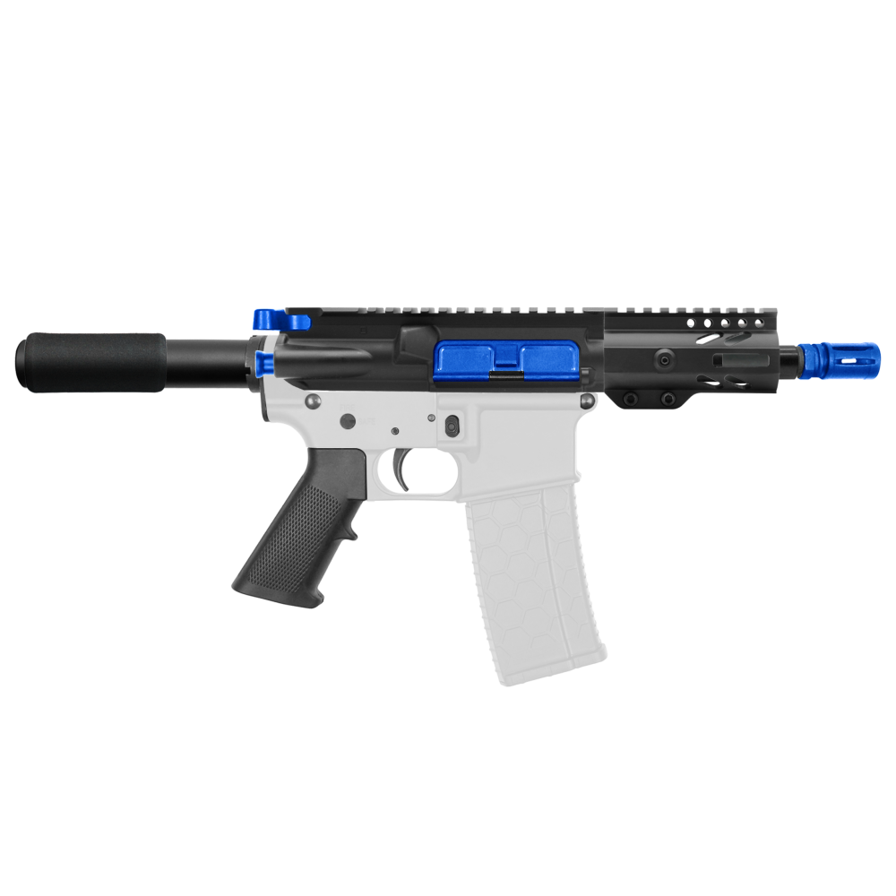 AR-15 .223/5.56 5" Barrel W/ 4" M Lok Handguard and Color Accessory Options| "IZEL" Pistol Kit
