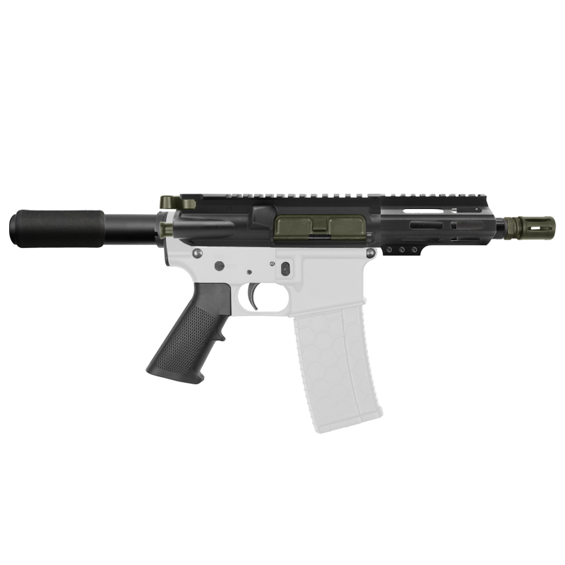 AR-15 .223/5.56 5" Barrel W/ 4" M Lok Handguard and Color Accessory Options| "IZEL" Pistol Kit AR-15 .223/5.56 5" Barrel W/ 4" M Lok Handguard and Color Accessory Options| "IZEL" Pistol Kit