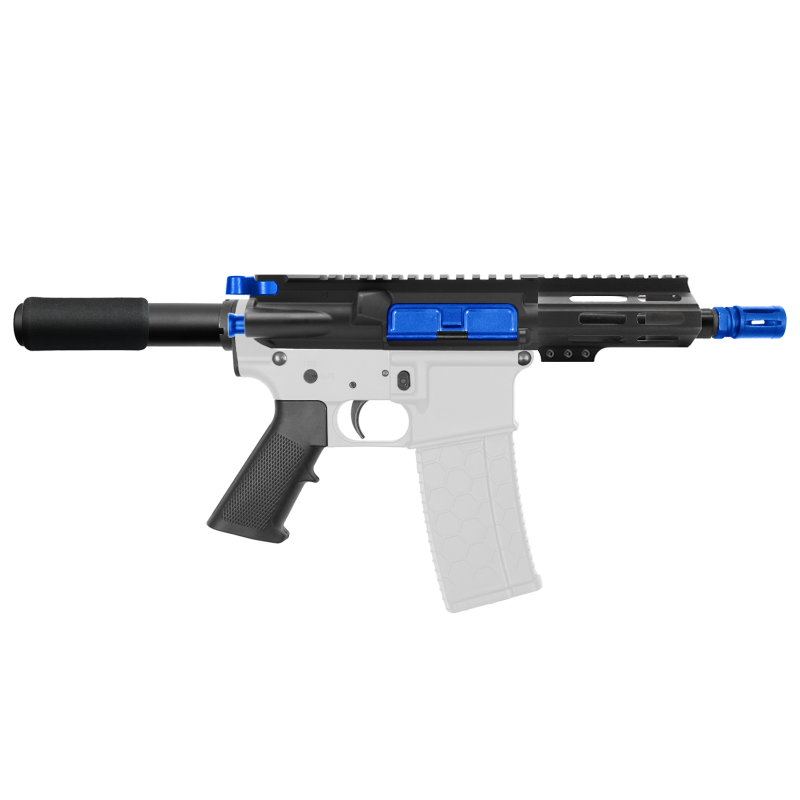 AR-15 .223/5.56 5" Barrel W/ 4" M Lok Handguard and Color Accessory Options| "IZEL" Pistol Kit AR-15 .223/5.56 5" Barrel W/ 4" M Lok Handguard and Color Accessory Options| "IZEL" Pistol Kit