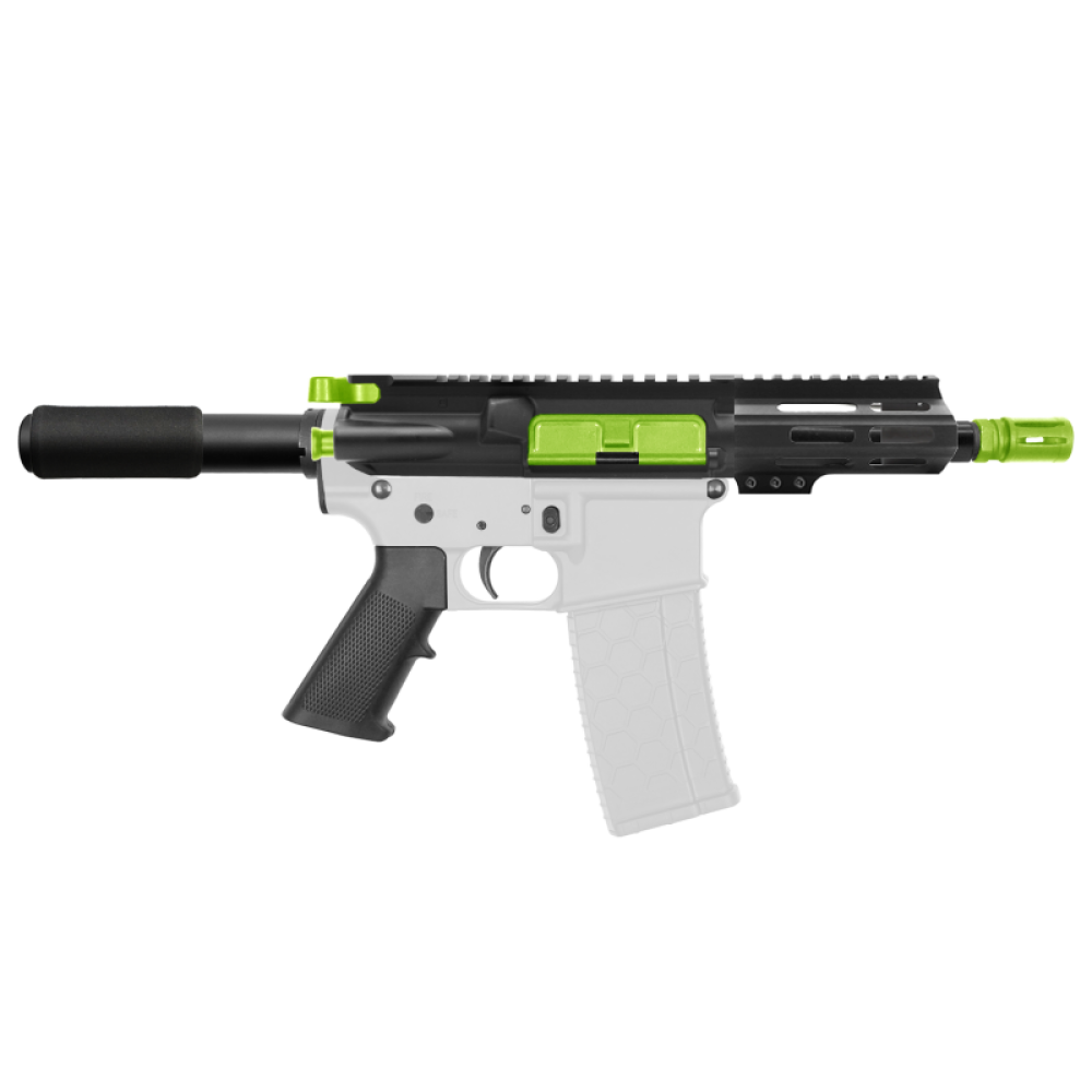 AR-15 .223/5.56 5" Barrel W/ 4" M Lok Handguard and Color Accessory Options| "IZEL" Pistol Kit AR-15 .223/5.56 5" Barrel W/ 4" M Lok Handguard and Color Accessory Options| "IZEL" Pistol Kit