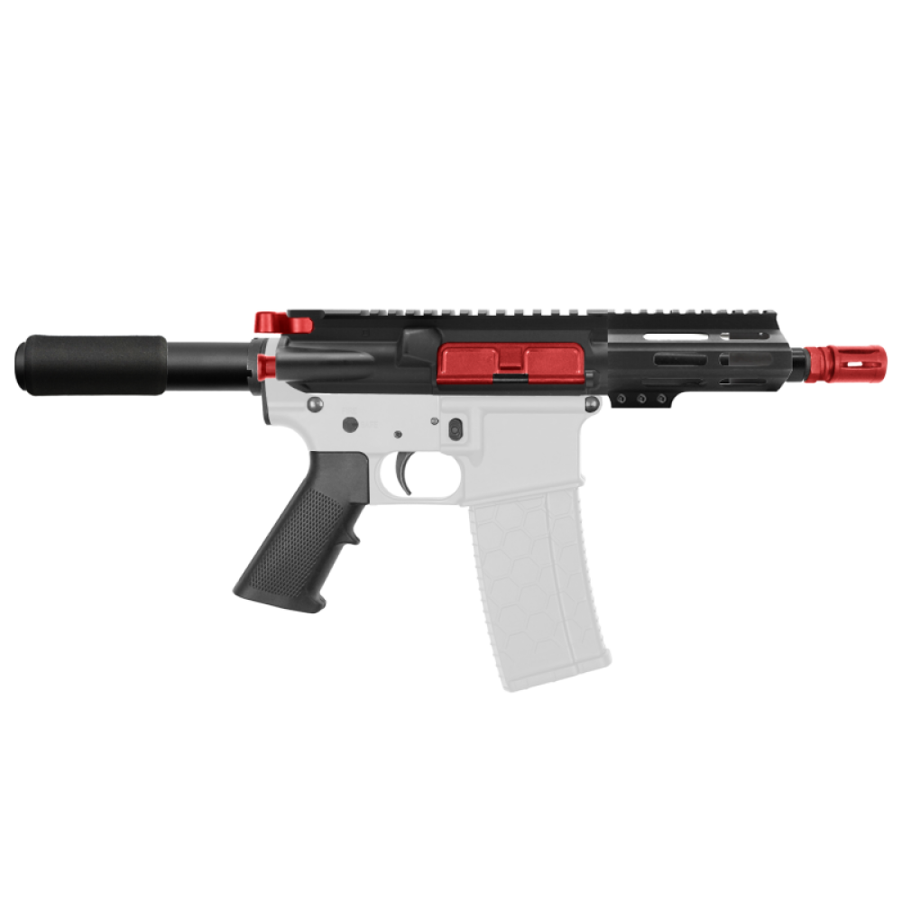 AR-15 .223/5.56 5" Barrel W/ 4" M Lok Handguard and Color Accessory Options| "IZEL" Pistol Kit AR-15 .223/5.56 5" Barrel W/ 4" M Lok Handguard and Color Accessory Options| "IZEL" Pistol Kit