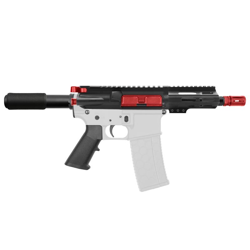 AR-15 .223/5.56 5" Barrel W/ 4" M Lok Handguard and Color Accessory Options| "IZEL" Pistol Kit AR-15 .223/5.56 5" Barrel W/ 4" M Lok Handguard and Color Accessory Options| "IZEL" Pistol Kit