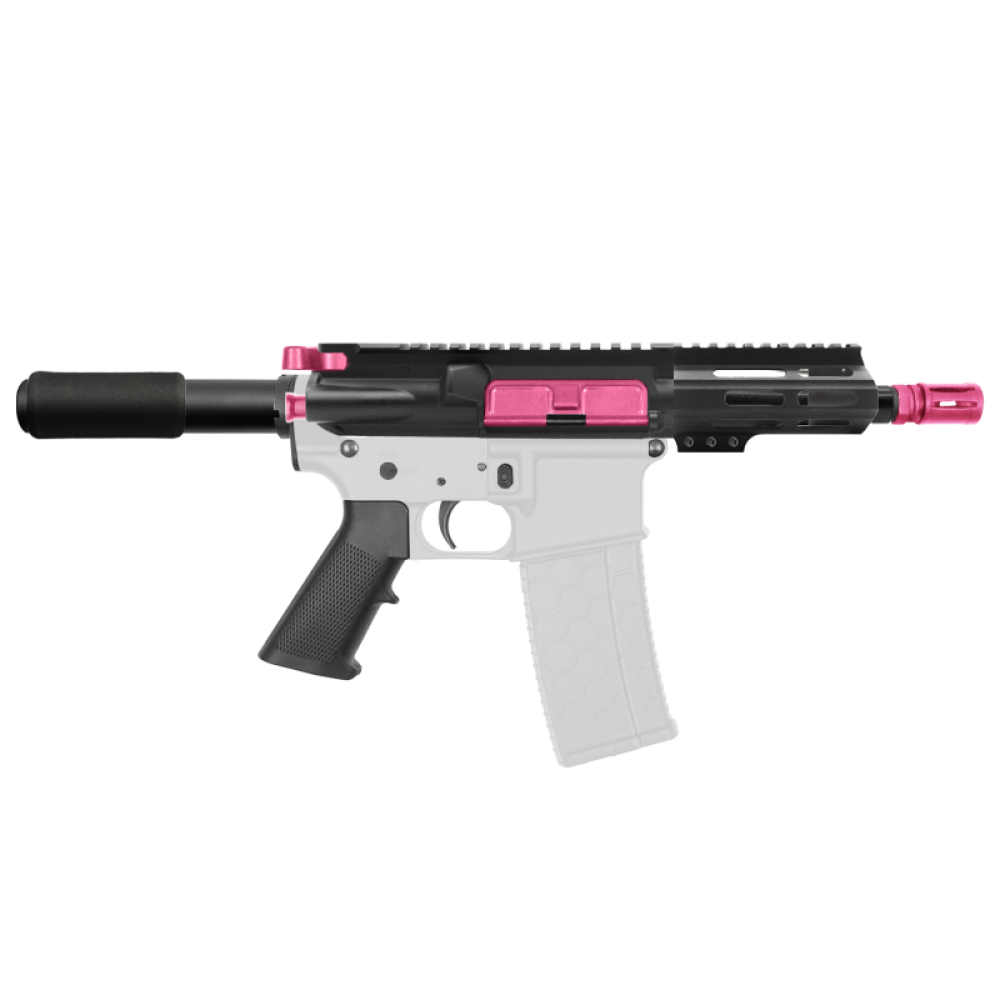 AR-15 .223/5.56 5" Barrel W/ 4" M Lok Handguard and Color Accessory Options| "IZEL" Pistol Kit AR-15 .223/5.56 5" Barrel W/ 4" M Lok Handguard and Color Accessory Options| "IZEL" Pistol Kit