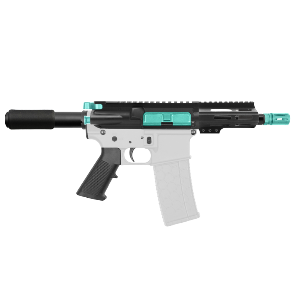 AR-15 .223/5.56 5" Barrel W/ 4" M Lok Handguard and Color Accessory Options| "IZEL" Pistol Kit AR-15 .223/5.56 5" Barrel W/ 4" M Lok Handguard and Color Accessory Options| "IZEL" Pistol Kit