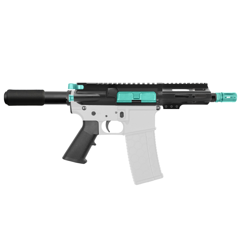 AR-15 .223/5.56 5" Barrel W/ 4" M Lok Handguard and Color Accessory Options| "IZEL" Pistol Kit AR-15 .223/5.56 5" Barrel W/ 4" M Lok Handguard and Color Accessory Options| "IZEL" Pistol Kit