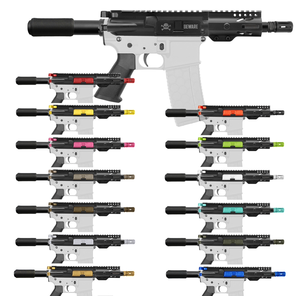AR-15 .223/5.56 5" Barrel W/ 4" M Lok Handguard and Color Accessory Options| "IZEL" Pistol Kit