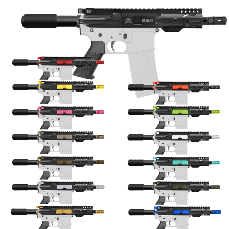 AR-15 .223/5.56 5" Barrel W/ 4" M Lok Handguard and Color Accessory Options| "IZEL" Pistol Kit