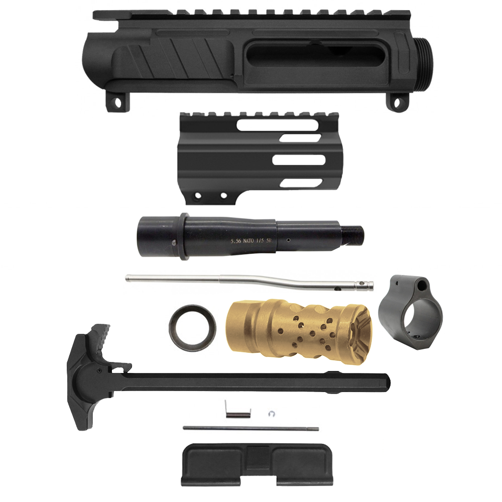 AR-15 .223/5.56 5" Barrel 4" Handguard M Lok| ''LEAD SLINGER'' Pistol Kit