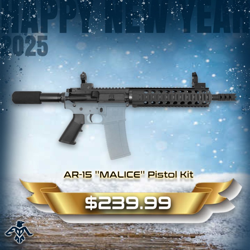 AR-15 .223/5.56 10.5" Barrel 10" Handguard Option |  ''MALICE'' Pistol Kit