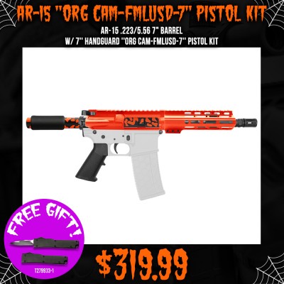 AR-15 .223/5.56 7" BARREL W/ 7'' HANDGUARD ''ORG CAM-FMLUSD-7'' PISTOL KIT