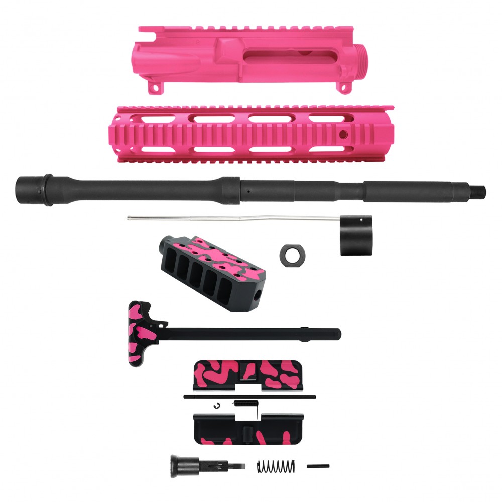 AR-15 .223/5.56 16" BARREL W/ HANDGUARD SIZE OPTION | ''PNK CAM-FAR'' CARBINE KIT AR-15 .223/5.56 16" BARREL W/ HANDGUARD SIZE OPTION | ''PNK CAM-FAR'' CARBINE KIT