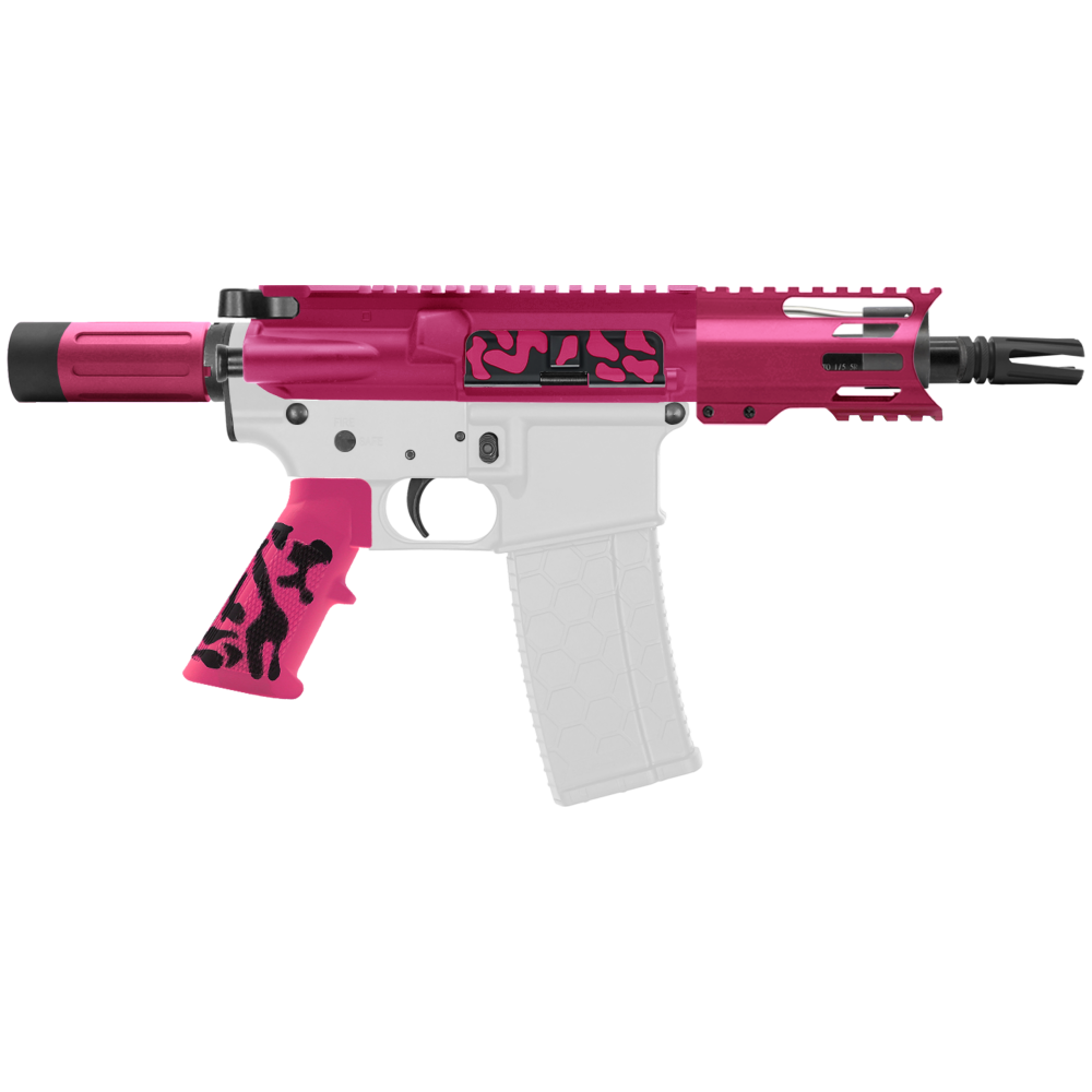 AR-15 .223/5.56 5" BARREL W/ 4'' HANDGUARD | ''PNK CAM-FMLR4C'' PISTOL KIT AR-15 .223/5.56 5" BARREL W/ 4'' HANDGUARD | ''PNK CAM-FMLR4C'' PISTOL KIT