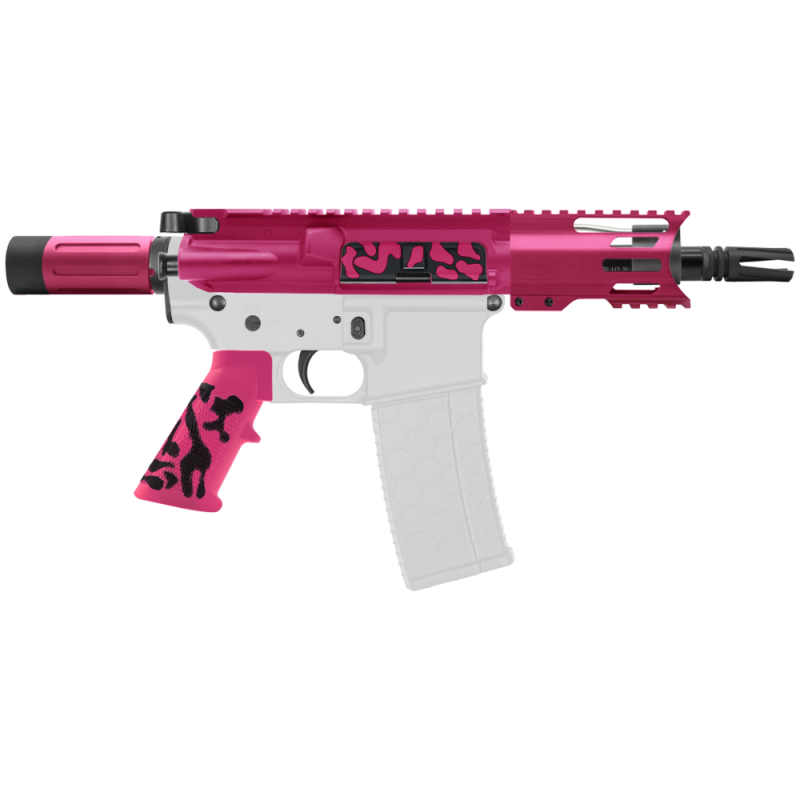 AR-15 .223/5.56 5" BARREL W/ 4'' HANDGUARD | ''PNK CAM-FMLR4C'' PISTOL KIT AR-15 .223/5.56 5" BARREL W/ 4'' HANDGUARD | ''PNK CAM-FMLR4C'' PISTOL KIT