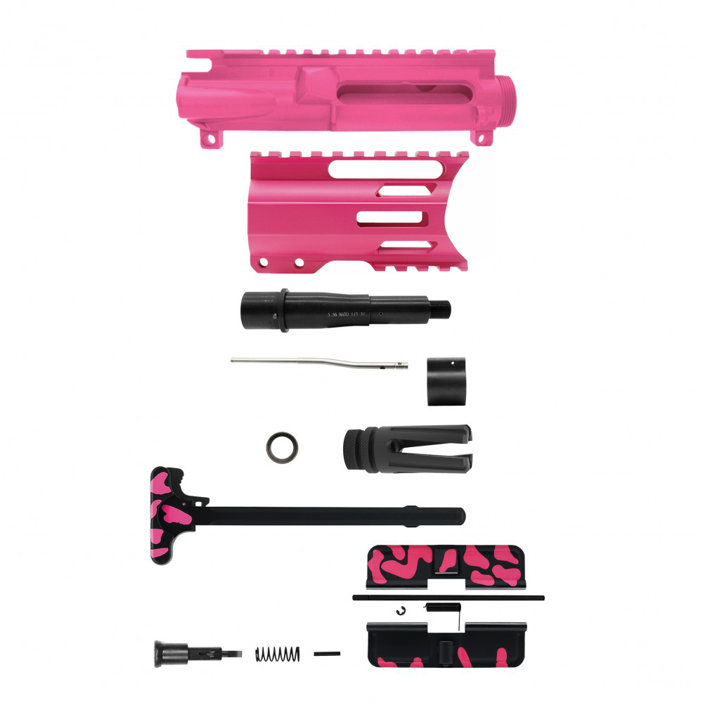AR-15 .223/5.56 5" BARREL W/ 4'' HANDGUARD | ''PNK CAM-FMLR4C'' PISTOL KIT AR-15 .223/5.56 5" BARREL W/ 4'' HANDGUARD | ''PNK CAM-FMLR4C'' PISTOL KIT