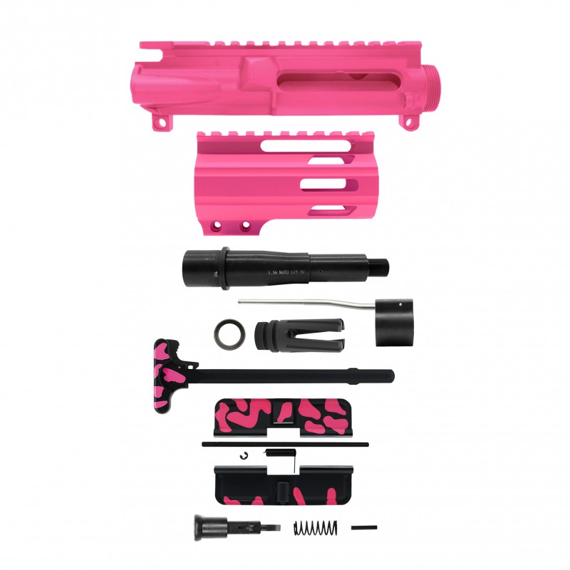 AR-15 .223/5.56 5" BARREL W/ 4'' HANDGUARD | ''PNK CAM-FMLUS4 V3'' PISTOL KIT AR-15 .223/5.56 5" BARREL W/ 4'' HANDGUARD | ''PNK CAM-FMLUS4 V3'' PISTOL KIT