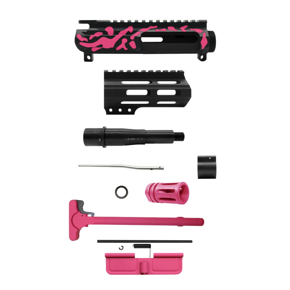 AR-15 .223/5.56 5" BARREL W/ 4'' HANDGUARD | ''PNK CAM-FMLUS4D'' PISTOL KIT
