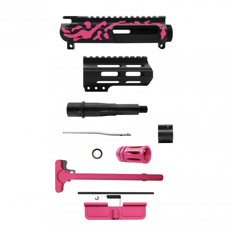 AR-15 .223/5.56 5" BARREL W/ 4'' HANDGUARD | ''PNK CAM-FMLUS4D'' PISTOL KIT