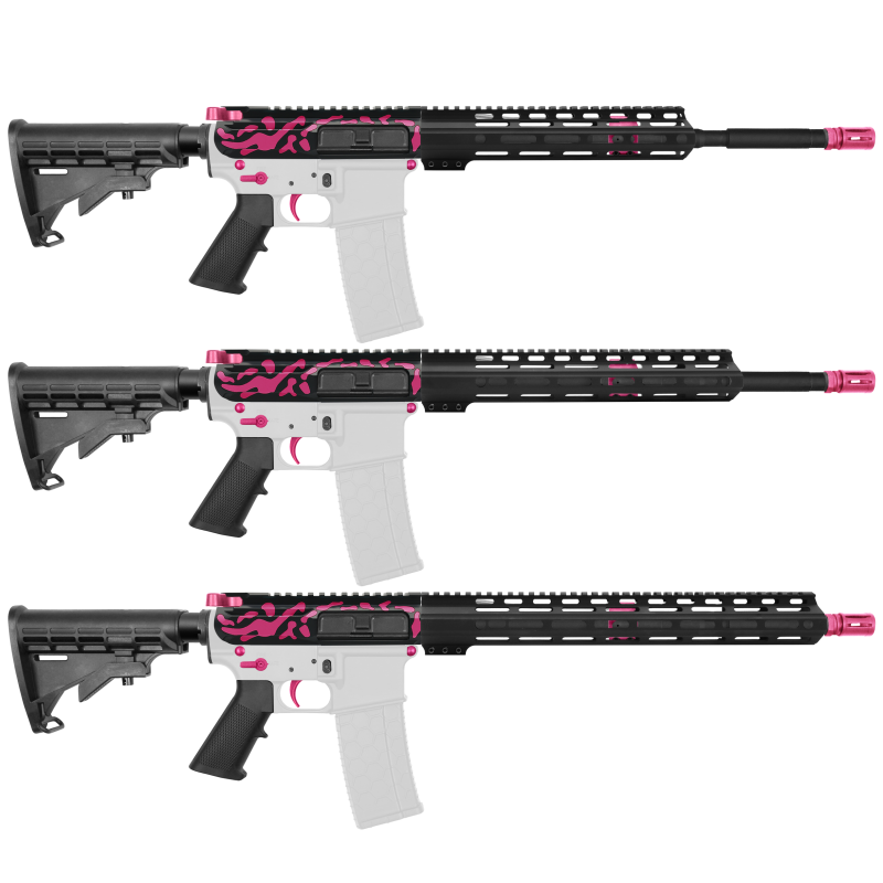 AR-15 .223/5.56 16" BARREL W/ HANDGUARD SIZE OPTION | ''PNK CAM-FMLUSD'' CARBINE KIT