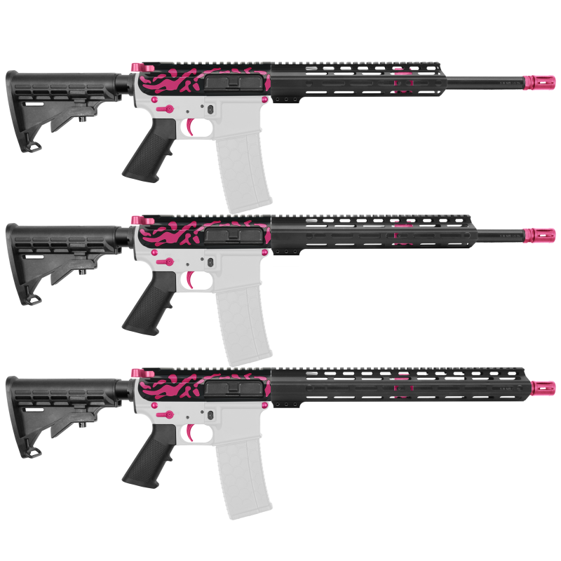 AR-15 .223/5.56 16" BARREL W/ HANDGUARD SIZE OPTION | ''PNK CAM-FMLUSD'' CARBINE KIT AR-15 .223/5.56 16" BARREL W/ HANDGUARD SIZE OPTION | ''PNK CAM-FMLUSD'' CARBINE KIT