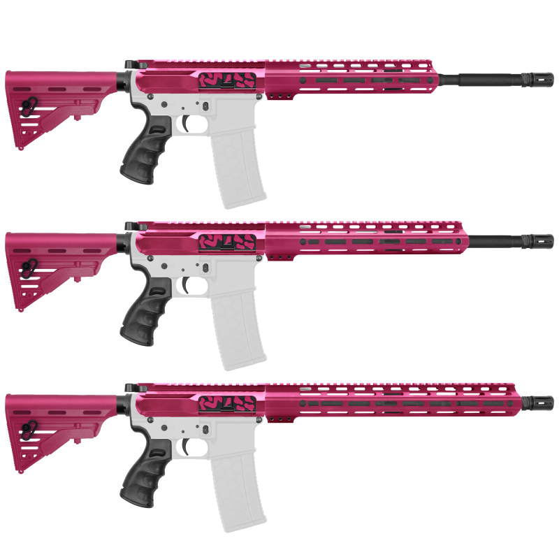 AR-15 .223/5.56 16" BARREL W/ HANDGUARD SIZE OPTION | ''PNK CAM-FMLUSD-V2'' CARBINE KIT AR-15 .223/5.56 16" BARREL W/ HANDGUARD SIZE OPTION | ''PNK CAM-FMLUSD-V2'' CARBINE KIT