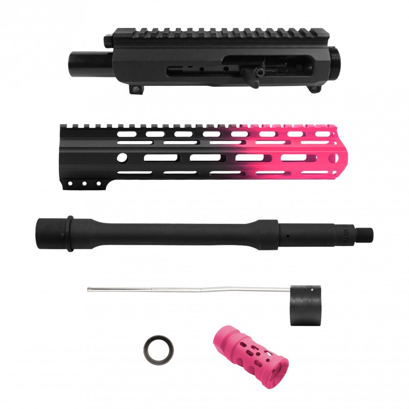 AR-15 .223/5.56 10.5'' BARREL W/ 10'' HANDGUARD | ''PNK GRA-10 SIDE CHARGING EDITION'' PISTOL KIT