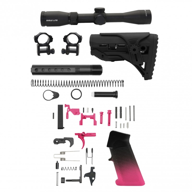 AR-15 .223/5.56 16" BARREL W/ AR-15 ANGLE CUT CLAMP ON M-LOK HANDGUARD | ''PNK GRA-15'' CARBINE KIT