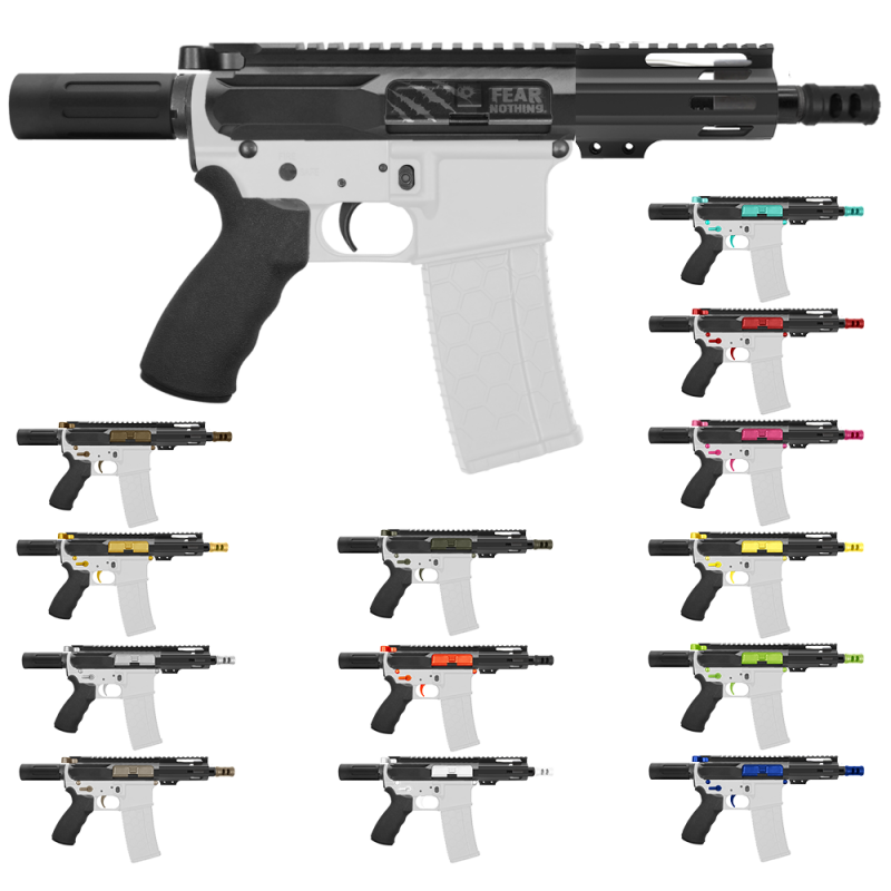 AR-15 .223/5.56 5" Barrel 4" Handguard M Lok| ''PULSE'' Pistol Kit AR-15 .223/5.56 5" Barrel 4" Handguard M Lok| ''PULSE'' Pistol Kit
