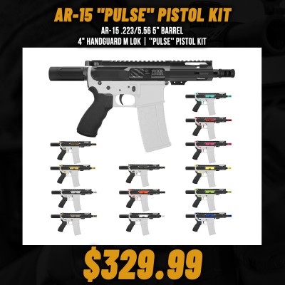 AR-15 .223/5.56 5" Barrel 4" Handguard M Lok| ''PULSE'' Pistol Kit
