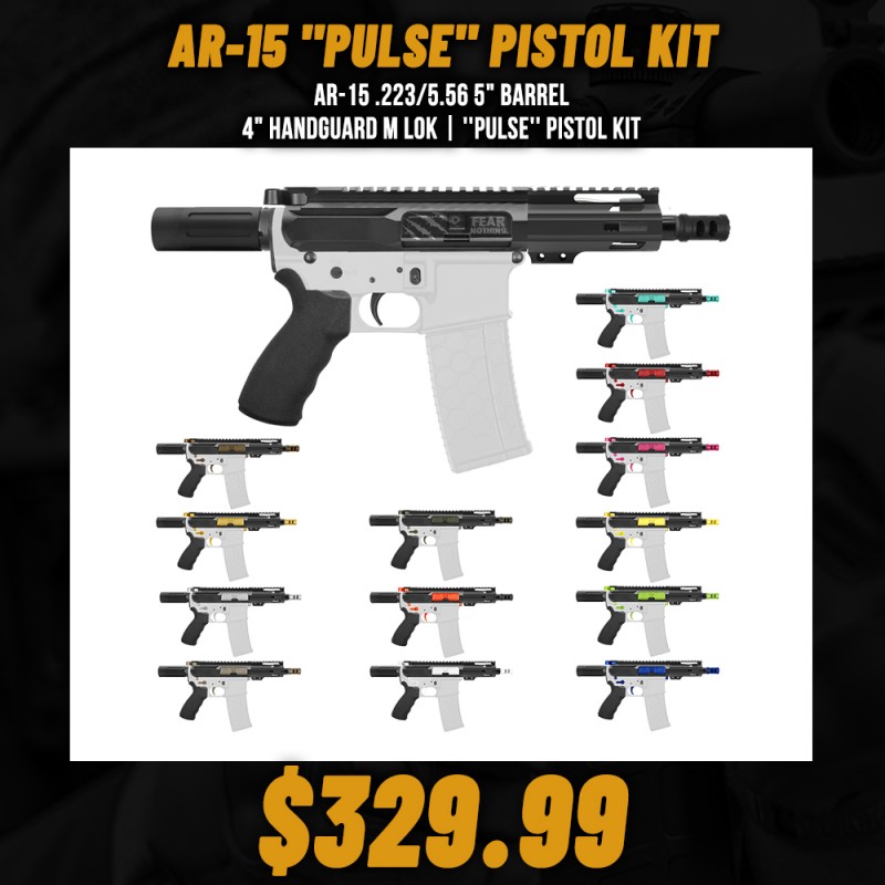 AR-15 .223/5.56 5" Barrel 4" Handguard M Lok| ''PULSE'' Pistol Kit