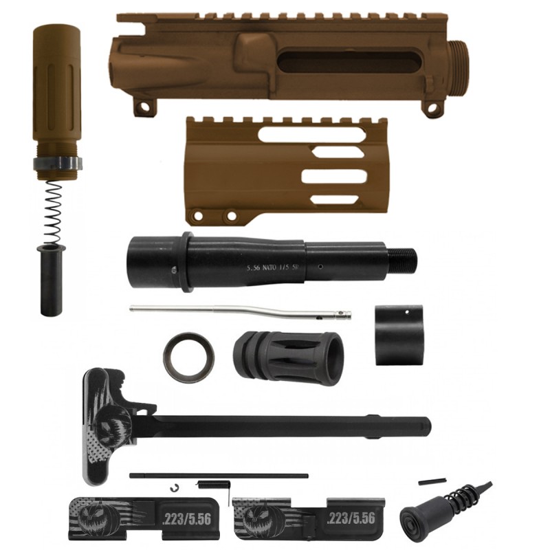 AR-15 .223/5.56 5" Barrel 4" Handguard M Lok| ''PUMPKIN-F MARK II'' Pistol Kit