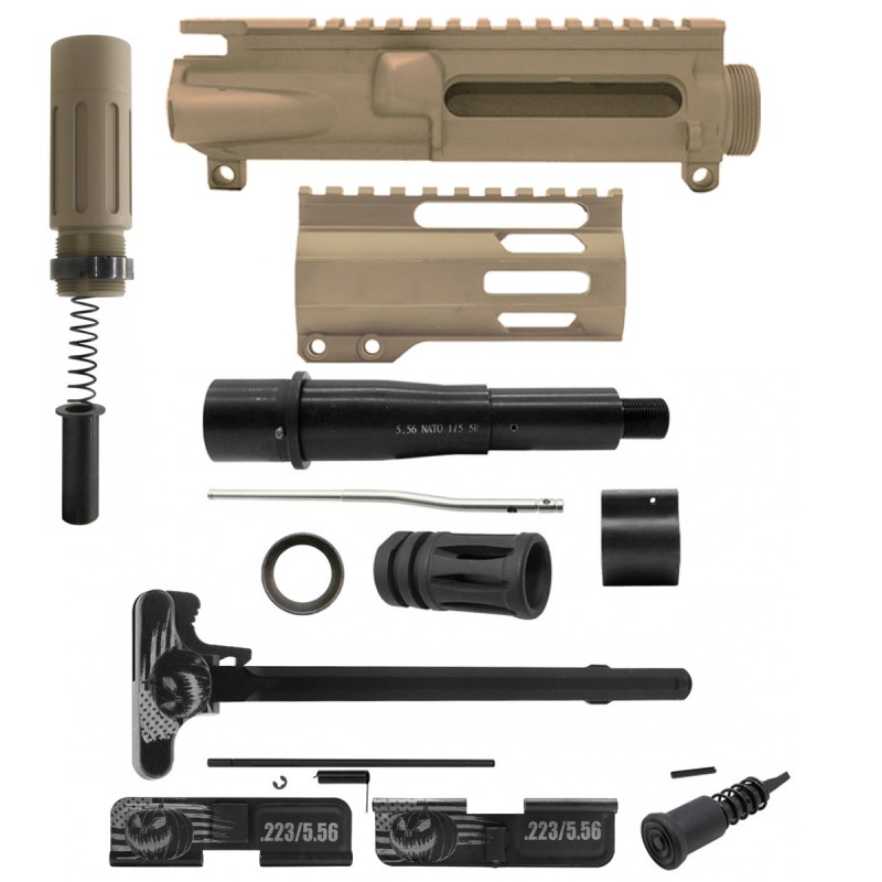 AR-15 .223/5.56 5" Barrel 4" Handguard M Lok| ''PUMPKIN-F MARK II'' Pistol Kit