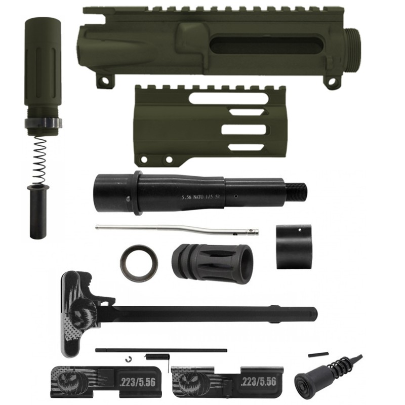 AR-15 .223/5.56 5" Barrel 4" Handguard M Lok| ''PUMPKIN-F MARK II'' Pistol Kit