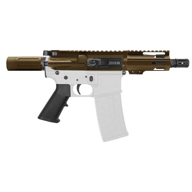 AR-15 .223/5.56 5" Barrel 4" Handguard M Lok| ''PUMPKIN-F MARK II'' Pistol Kit