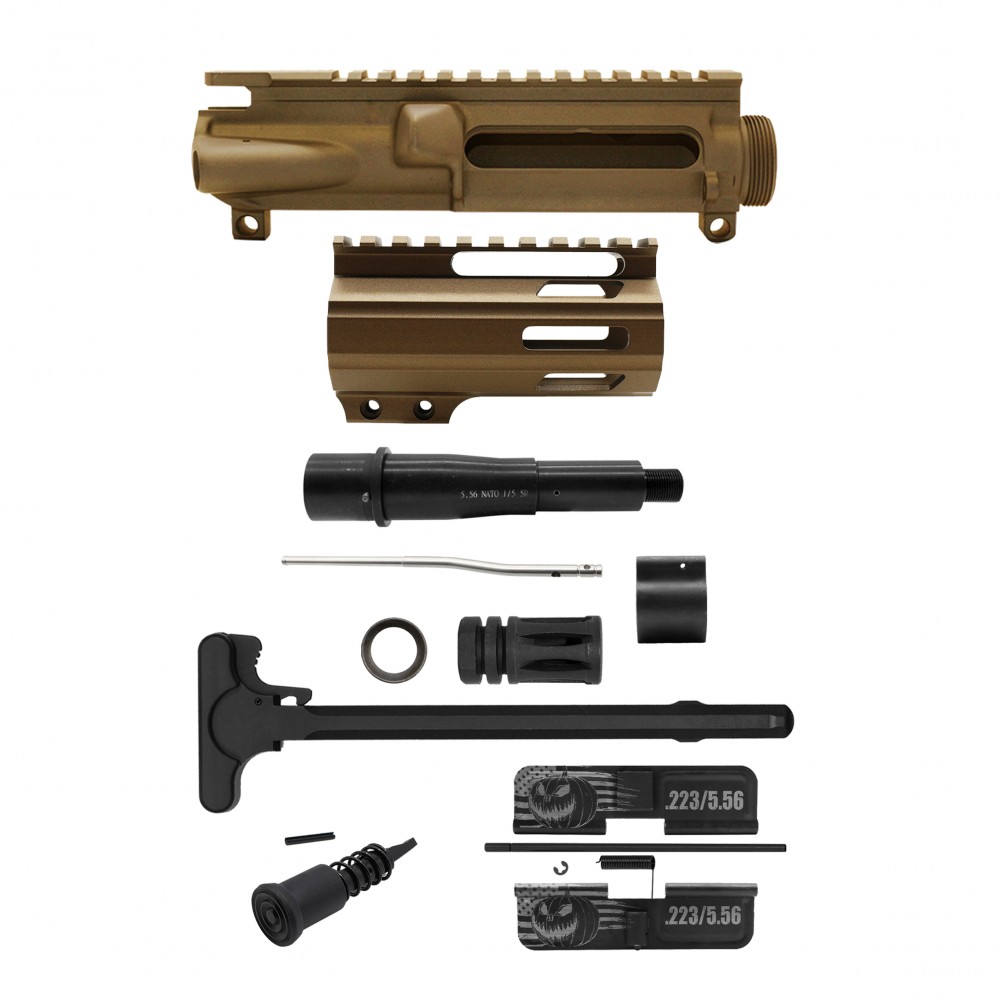 AR-15 .223/5.56 5" Barrel 4" Handguard M Lok| ''PUMPKIN-F MARK II'' Pistol Kit