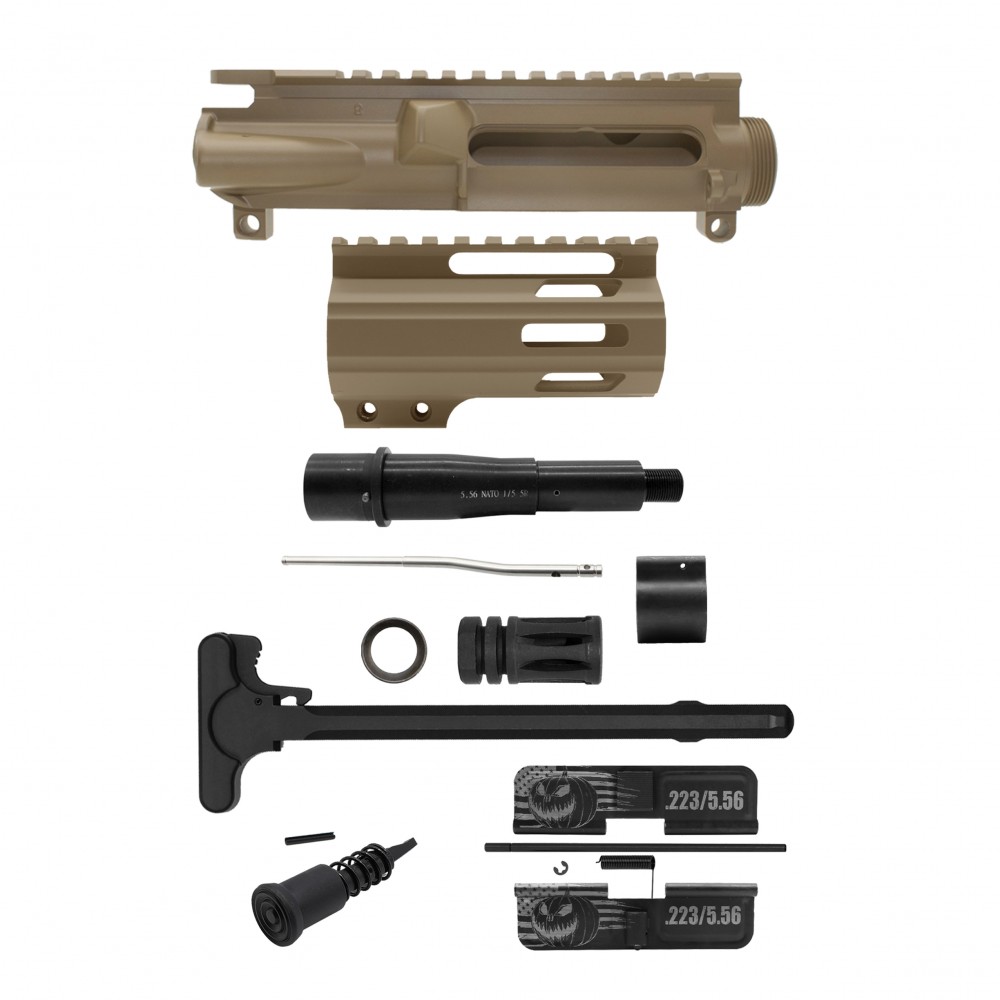 AR-15 .223/5.56 5" Barrel 4" Handguard M Lok| ''PUMPKIN-F MARK II'' Pistol Kit