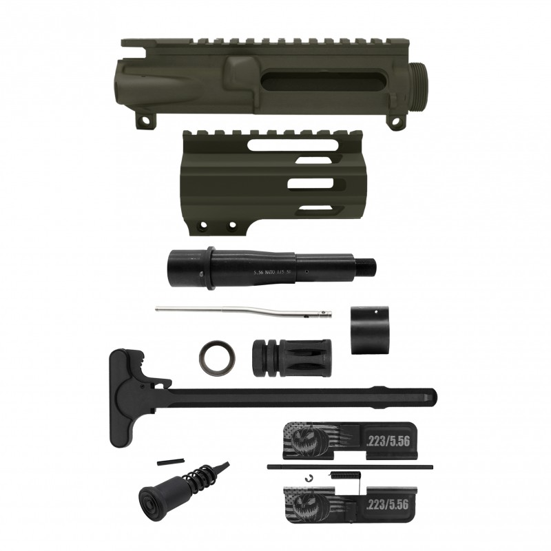 AR-15 .223/5.56 5" Barrel 4" Handguard M Lok| ''PUMPKIN-F MARK II'' Pistol Kit