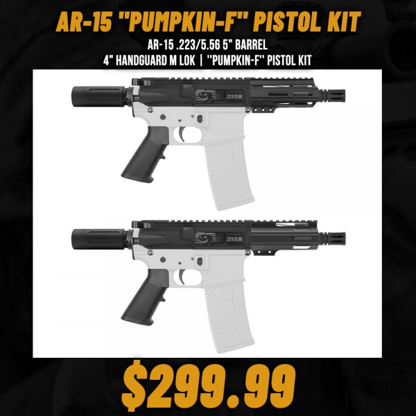 AR-15 .223/5.56 5" Barrel 4" Handguard M Lok| ''PUMPKIN-F'' Pistol Kit
