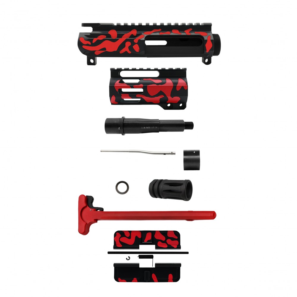 AR-15 .223/5.56 5" BARREL W/ 4'' HANDGUARD | ''RED CAM-FML4'' PISTOL KIT