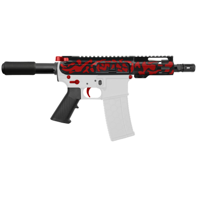 AR-15 .223/5.56 5" BARREL W/ 4'' HANDGUARD | ''RED CAM-FMLUS4'' PISTOL KIT