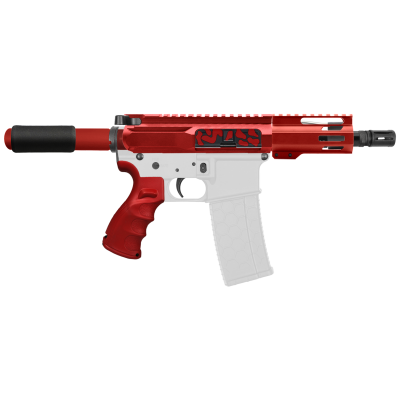 AR-15 .223/5.56 5" BARREL W/ 4'' HANDGUARD | ''RED CAM-FMLUS4 V2'' PISTOL KIT