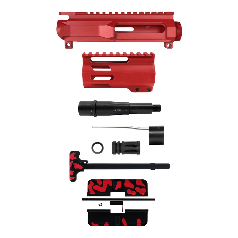 AR-15 .223/5.56 5" BARREL W/ 4'' HANDGUARD | ''RED CAM-FML4-V2'' PISTOL KIT