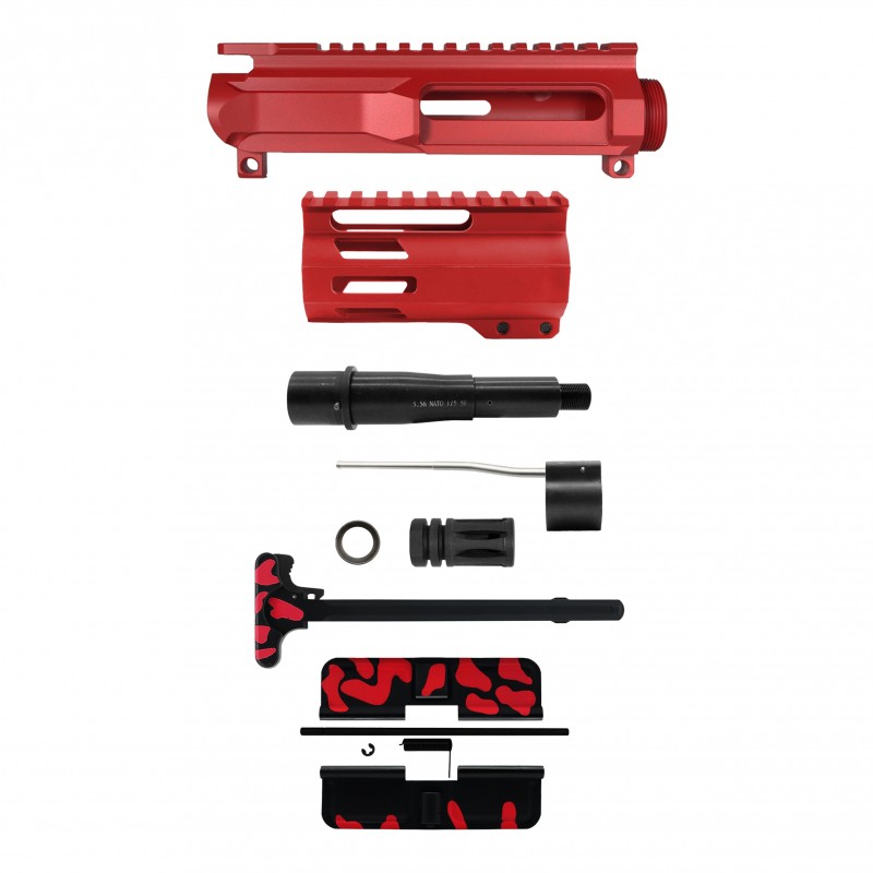 AR-15 .223/5.56 5" BARREL W/ 4'' HANDGUARD | ''RED CAM-FML4-V2'' PISTOL KIT