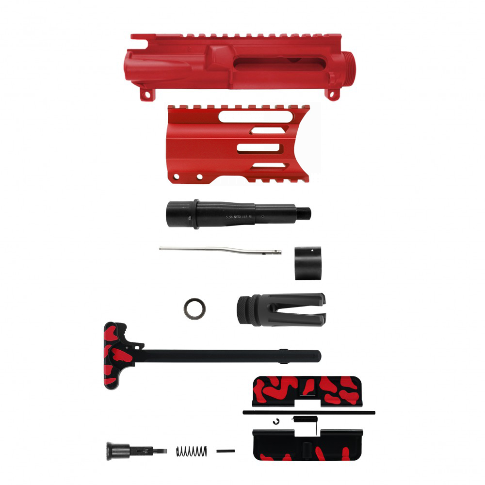 AR-15 .223/5.56 5" BARREL W/ 4'' HANDGUARD | ''RED CAM-FMLR4C'' PISTOL KIT AR-15 .223/5.56 5" BARREL W/ 4'' HANDGUARD | ''RED CAM-FMLR4C'' PISTOL KIT
