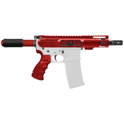 AR-15 .223/5.56 5" BARREL W/ 4'' HANDGUARD | ''RED CAM-FMLUS4 V2'' PISTOL KIT