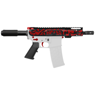 AR-15 .223/5.56 5" BARREL W/ 4'' HANDGUARD | ''RED CAM-FMLUS4'' PISTOL KIT